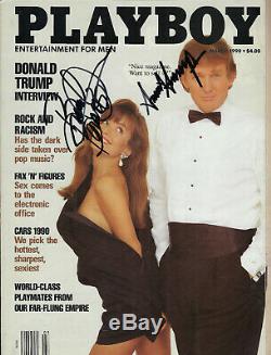 With COA DONALD TRUMP & BRANDI BRADNT SIGNED PLAYBOY MARCH 1990 GREAT CONDITION