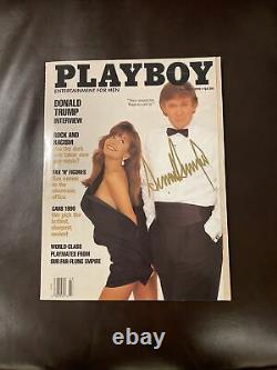 1990 Le Président Donald Trump A Signé Playboy, Très Rare