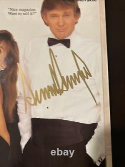 1990 Le Président Donald Trump A Signé Playboy, Très Rare