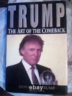 1997 Trump L'art Du Retour Signé Livre De La 1ère Édition