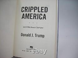 1er/1st Signeddonald Trump Autographié Amerique Crippled 9203/10000 Avec Coa