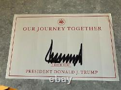 1ère Édition Donald Trump A Signé Un Livre Autographié Notre Voyage Ensemble Vendu