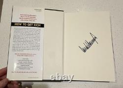 2004 Donald J Trump Livre de première édition signé et dédicacé Comment devenir riche