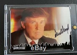 2005 Comic Images L'apprenti Donald Trump Auto Signé Cartes À Collectionner Dt1 Rares