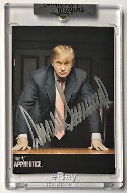 2005 Comic Images L’apprenti Donald Trump, Carte De Collection Auto Signée N ° 1, Dg Coa