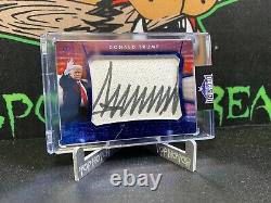 2020 2021 Décision Leaf Premium Donald J. Trump 2/4 Couper Autographe Signature