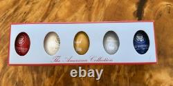 2026 ŒUF DE PÂQUES DE LA MAISON-BLANCHE LOT DE 5 Trump Melania SIGNÉ OFFICIEL 250e ANNIVERSAIRE