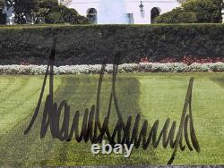 3 Présidents George HW Bush, George W Bush, Photo de la Maison Blanche signée par Donald Trump
