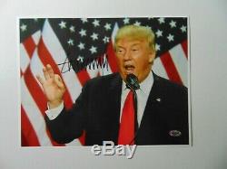 45e Président Américain Donald Trump Hand Signed 10x8 Color Photo Todd Mueller Coa