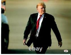 45e Président Américain Donald Trump Signé À La Main 10x8 Photo Couleur Paas Coa