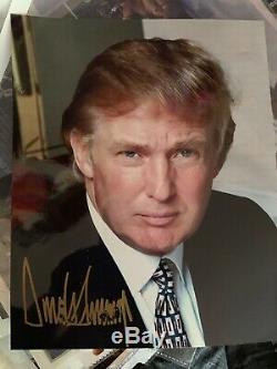 45e Président Donald J. Atout Autographié Signé 8x10 Photo Potus Passed Rapide