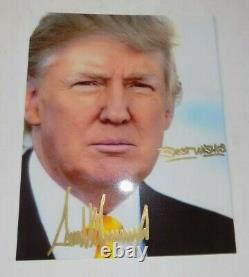 45e Président Donald Trump Hand Signed Autographed Photo 8x10