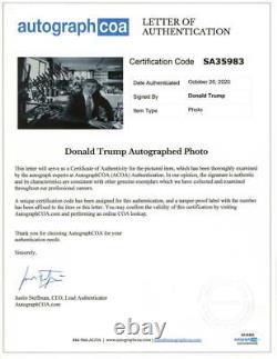 45e Président Donald Trump Signed Autographe 8x10 Photo Young Photo, 2024 Maga