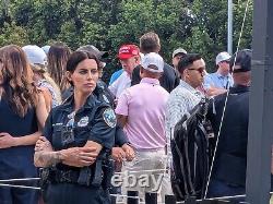 45ème Président Donald Trump Drapeau du Masters 2023 Signé Autographié Preuve Photo