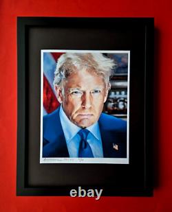 ALEXANDRE DULAC DONALD TRUMP #47 Éditions Signées à la Main Authentiques Tirage de 10 COA