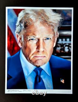 ALEXANDRE DULAC DONALD TRUMP #47 Éditions Signées à la Main Authentiques Tirage de 10 COA