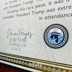 AUTENTIQUE Autographe de Donald Trump Inauguration 2017