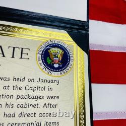 AUTENTIQUE Autographe de Donald Trump Inauguration 2017