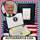 Autentique Autographe De Donald Trump Inauguration Photo Signée Coa