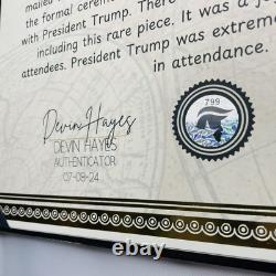 AUTENTIQUE Autographe de Donald Trump Inauguration Photo Signée COA