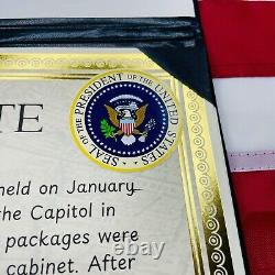 AUTENTIQUE Autographe de Donald Trump Inauguration Photo Signée COA