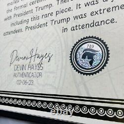 AUTENTIQUE Autographe de Donald Trump Photo Signée avec Certificat d'Authenticité