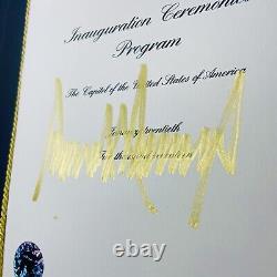 AUTENTIQUE Autographe de l'Inauguration de Donald Trump Photo Signée COA