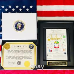 AUTENTIQUE Photo Signée de l'Inauguration de Donald Trump avec Certificat d'Authenticité