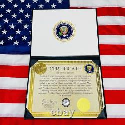 AUTENTIQUE Photo Signée de l'Inauguration de Donald Trump avec Certificat d'Authenticité