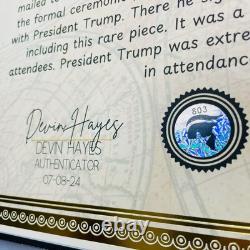 AUTENTIQUE Photo Signée de l'Inauguration de Donald Trump avec Certificat d'Authenticité