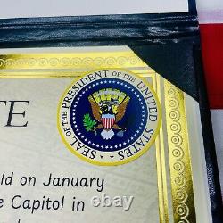 AUTENTIQUE Photo Signée de l'Inauguration de Donald Trump avec Signature et Certificat d'Authenticité