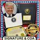 Autentique Signature Autographe Billet Or Inauguration Donald Trump 2025