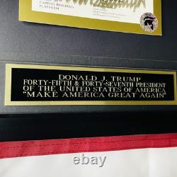 AUTENTIQUE Signature Autographe Billet Or Inauguration Donald Trump 2025