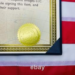 AUTENTIQUE Signature Autographe Billet Or Inauguration Donald Trump 2025