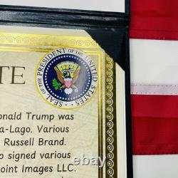 AUTENTIQUE Signature Autographe Billet Or Inauguration Donald Trump 2025