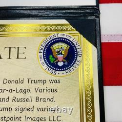 AUTENTIQUE Signature d'Inauguration de Donald Trump 2025