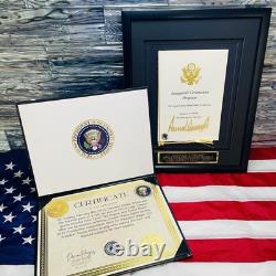AUTENTIQUE Signature de Donald Trump 2025 Photo d'Inauguration avec Certificat d'Authenticité