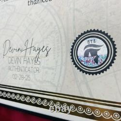 AUTENTIQUE Signature de Donald Trump 2025 Photo d'Inauguration avec Certificat d'Authenticité