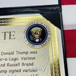 AUTENTIQUE Signature de Donald Trump 2025 Photo d'Inauguration avec Certificat d'Authenticité