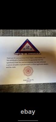 Affiche de campagne signée par le président Donald Trump 11x17 avec deux certificats d'authenticité ? Garanti