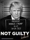 Affiche Signée Authentique 18x24 Du Président Donald J. Trump Non Coupable