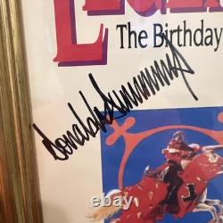 Affiche signée de Donald Trump 1993 Célébration d'anniversaire de Trump Castle Rareté
