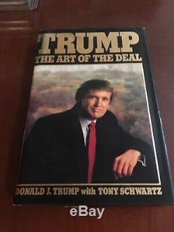 Art Of The Deal 8 / 9e Édition Signé Par Le Président Donald Trump 45ème Potus Maga