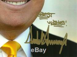 Atout Autographe Donald Signé Photo 8x10 45ème Président Des Etats-unis
