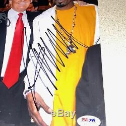 Atout & Donald Snoop Dogg Signé Dédicacé 8x10 Potus 45e Président Psa Coa