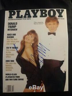 Atout Rare Signe Donald 8x10 Photo President USA Playboy Withcoa + Proof Wow