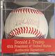 Authentique Donald J. Trump (45e Président) Signé, Baseball Autographié