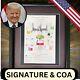 Authentique Donald Trump Inauguration Autographe Photo Signée Avec Coa