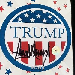 Authentique Donald Trump Maga Autographe Signature Image Signée COA