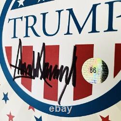 Authentique Donald Trump Maga Autographe Signature Image Signée COA